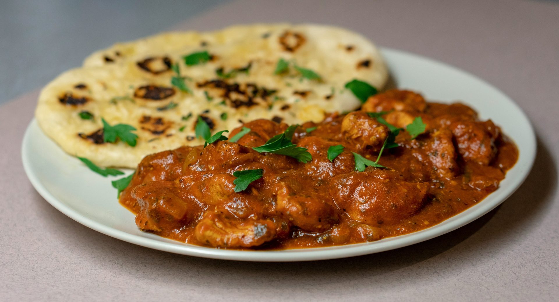 Curries, breads, and a full menu