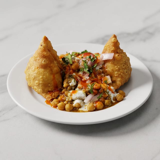 Samosa Chaat.
