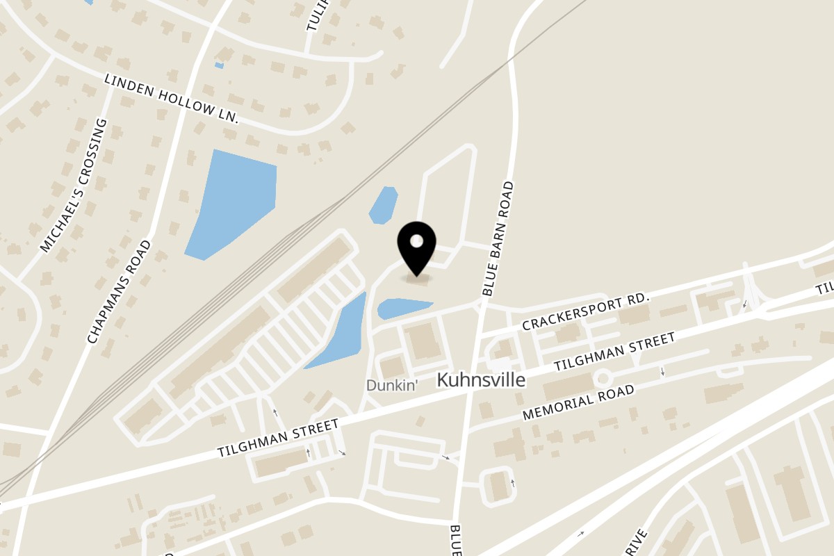 Map showing the location of Trexler Indian Curries on 5829 Tilghman St in Allentown